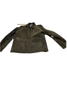 Vintage JLC Leather Suede Chore Jacket Women’s Small Adventures On The Wing American - Bild 1 von 9
