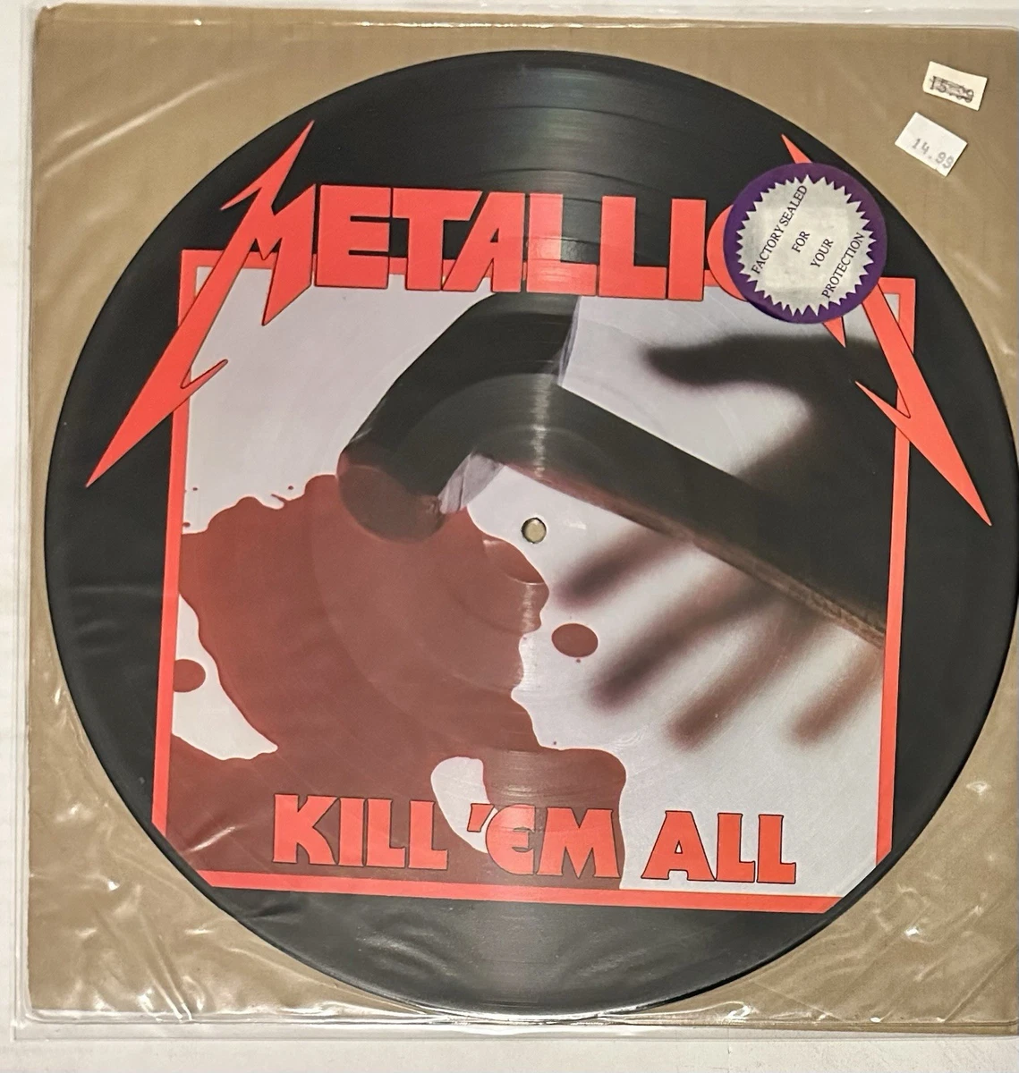 メタリカ ピクチャーレコード　キルエムオール Metallica / Kill Em All Picture Disc Vinyl LP US 1983 Limited