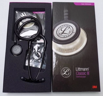 Littmann Classic III 5803 Black Edition with Tracking# New Japan - image 1 of 3
