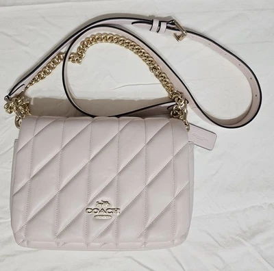 Coach Quinn Quilted Crossbody/Shoulder Bag In Blush Pink Leather - Image 1 of 4