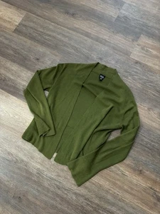 Eileen Fisher Sweater Womens Medium Green Silk Cashmere Blend Cardigan - Imagen 1 de 9