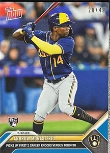 2023 Topps Now 368 Andrew Monasterio 1st MLB 2Hr's 1 Game 20/49 -Free Shipping! - Picture 1 of 2