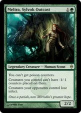 WOTC MtG New Phyrexia Melira, Sylvok Outcast (R) EX