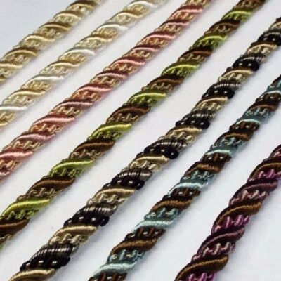 SIMON BROWNE CRAFTS 5 COLOUR 10mm Thick Barley Twist Cord Upholstery Costume Rope BUY 1 2 4m+ 821