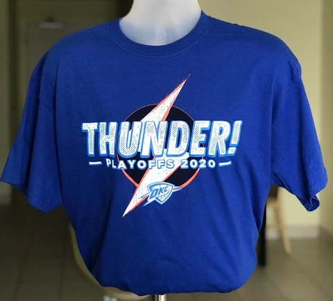 NEW Oklahoma City Thunder 2020 NBA Playoffs T-Shirt Orlando Bubble Size XL Cover