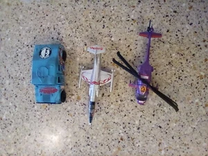 Marvel - Spiderman (hummer), Green Goblin (helicopter), & Elektra (jet) Vehicles - Picture 1 of 4