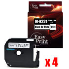 4PK MK231 Label Compatible with Brother P-Touch Tape 12mm x 8m PT-55 M95 65SCCP