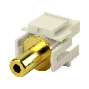 Construct Pro™ Insert Connector for 3.5mm Stereo (Light Almond) - Picture 1 of 5