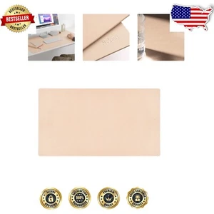 Elegante apricot Leder Schreibtisch Löscher Pad 36x20 Zoll - rutschfest & wasserdicht - Bild 1 von 9