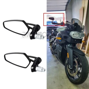 For K1200R R1200R Motorcycle 7/8" Handle Bar End Mirrors Review Side Universal - Picture 1 of 10