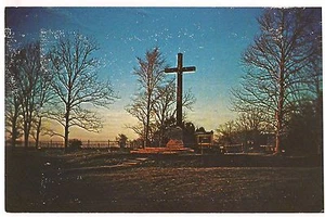 MEMORIAL CROSS Friedhof, Statehouses Jamestown VA Postkarte Virginia KOPPEL - Bild 1 von 2