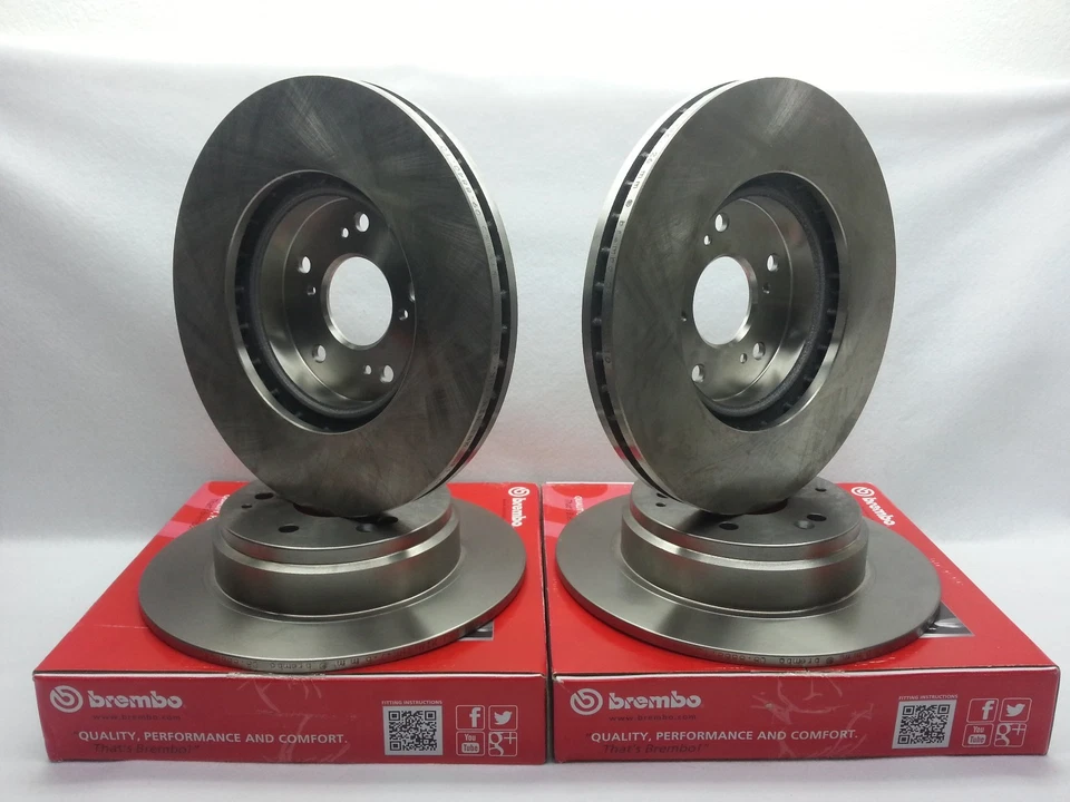 05-11 Juego de pastillas Brembo delanteras + rotores y rotores traseros Honda Accord V6 Acura TSX Foto 1 de 1