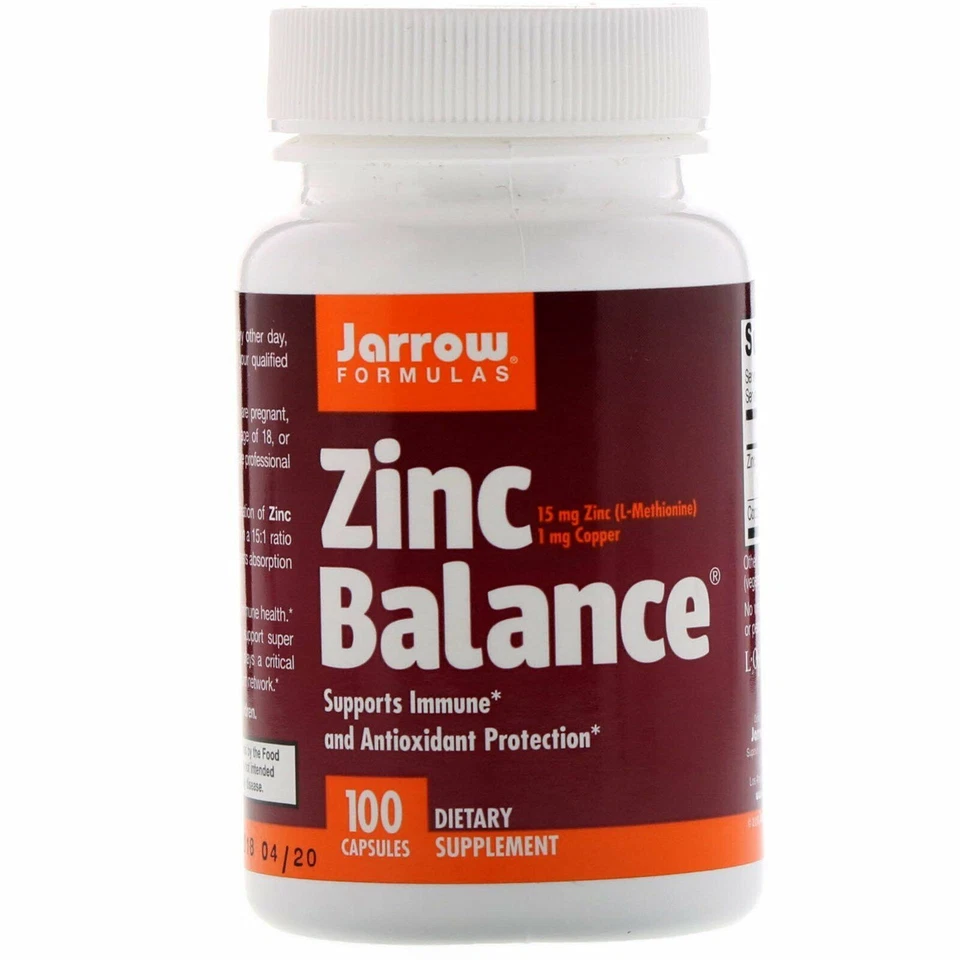 Jarrow Formulas Zinc Balance 15 mg Capsule - 100 Count
