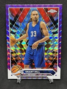 2023-24 Topps Chrome Purple Geometric Refractor /119 Grant Hill #111 HOF - Picture 1 of 3
