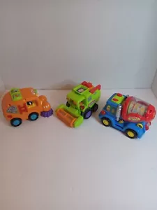 Set/3 HUILE Agricultural, Street & Cementing Truck Machinery Friction Powered - Picture 1 of 9