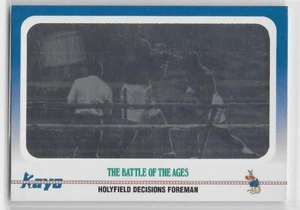 1991 KAYO BATTLE OF THE AGES HOLOGRAM Evander Holyfield/George Foreman #100 - Picture 1 of 1