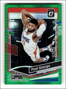2023-24 Donruss Optic Hyper Green #157 Paul George - Picture 1 of 2