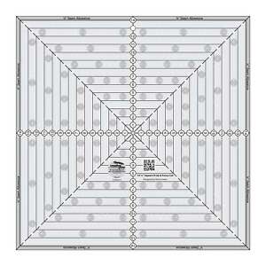 Creative Grids 14-1/2 x 14-1/2 Zoll quadratisches It Up und pingeliges geschnittenes Quilt-Lineal (CGRS