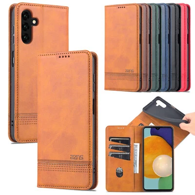 For Samsung S25 Ultra S24FE S22 A13 A53 A54 Flip Leather Wallet Stand Phone Case - Image 1 of 4