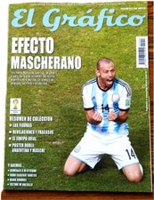 FIFA WORLD CUP Brazil 2014 All Matches ! Distefano Magazine + Poster Mascherano