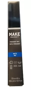 Vinile Permanente Nero Opaco - 12x48" Roll by MAKE MARKET NEW Multi Superficie - Foto 1 di 8