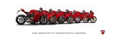 Ducati V4 Superbike 7 Generations: Metal Print- Gallery Canvas- FujiFilm Poster - Image 1 of 4