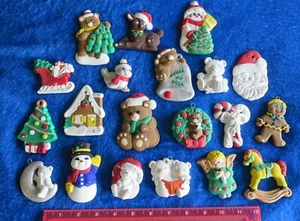 LOTE MIXTO PARCIALMENTE PINTADO VINTAGE GRANDE (20) ADORNOS DE NAVIDAD pintura artística artesanal - Imagen 1 de 5