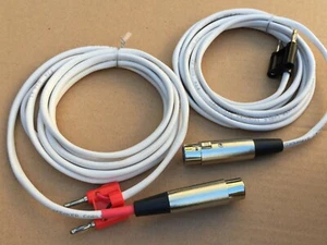 6"ft 16-AWG OFC Copper Speaker Wire Pair Cables Plugs Banana to XLR-Fem Audio - Picture 1 of 2