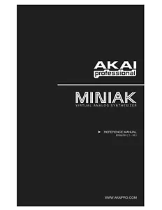 Akai MINIAK Owners Instruction Manual - Picture 1 of 1