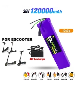 36V 12Ah eScooter Akku Lithium 10S3P mit Ladegerät & BMS für EBike Cart 1000W - Bild 1 von 20