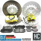 FOR BMW M6 F12 FRONT REAR BRAKE DISCS TEXTAR PADS WEAR WIRE SENSORS 400mm 396mm