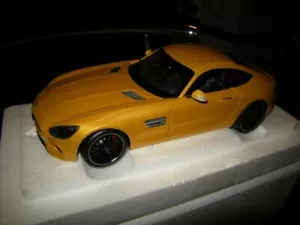 1:18 Arte de coche Mercedes-Benz AMG GT S amarillo/amarillo en embalaje original - Imagen 1 de 2