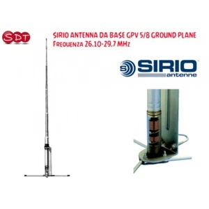 SIRIO ANTENNA DA BASE GPV 5/8 GROUND PLANE, Frequenza 26.10-29.7 MHz - Photo 1/4
