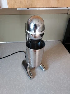 Hamilton Beach Classic Drink Master Chrome Milkshake Drink Bar Mixer TESTED - Picture 1 of 7