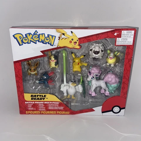 Pokemon Battle Ready Figure Multi Pack 8 Action Figures Pikachu Unopened Cover