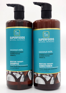 Shampooing et revitalisant humide au lait de coco Be Love Care Super Foods 33 oz