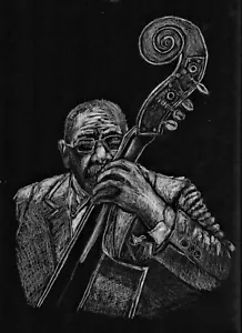 Jazz Cello Player, New Orleans Jazz Celloist, Cello Art Print, Cello Wall Decor - Picture 1 of 2