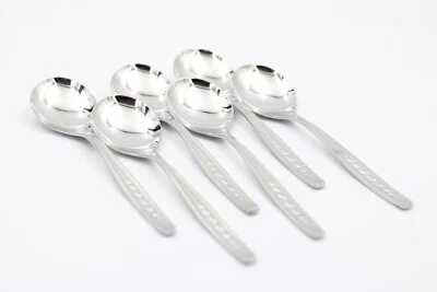 P&S Prinz Kleeblatt Suppenlöffel Löffel Set Besteck aus Edelstahl Länge 19,5 cm - Bild 1 von 4