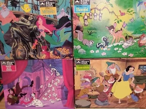 4 DISNEY Golden Floor Puzzles Bambi, Snow White, Little Mermaid, 1001 Dalmatians - Picture 1 of 6