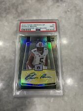 2020 Panini Obsidian DERRICK BROWN Rookie Auto Electric Etch Yellow 01/10 PSA 9