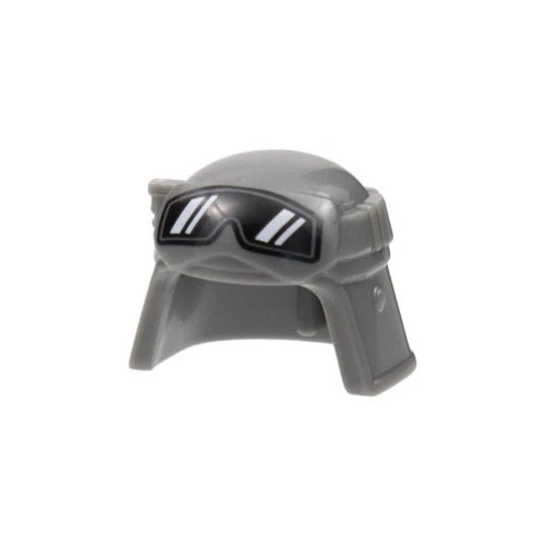 LEGO - Minifig, Helmet Raised Forehead with Black Goggles with White Reflections - Image 1 of 1