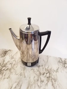 Vtg Presto Percolator Coffee Pot #0281105, Stainless Steel, 2 - 12 Cups Complete - Picture 1 of 8