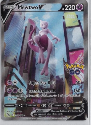 Mewtwo V (Alternate Full Art) 072/078 Pokémon GO Holo - Image 1 of 2