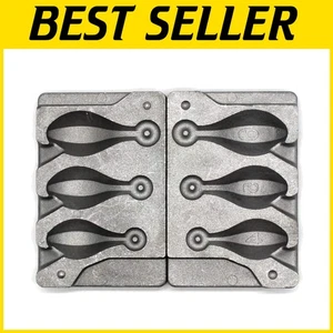 3-Hohlraum Bank Sinker Form für benutzerdefinierte Angelgewichte: 4, 5 & 6 Oz - Bild 1 von 11