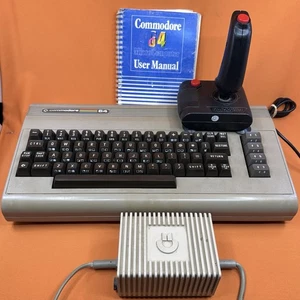 Commodore 64 C64 PAL Breadbin, Quickshot Joystick, Manual, Power Supply - Tested - Picture 1 of 10