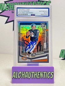 JIM MCMAHON SIGNED 2023 DONRUSS OPTIC PRIZM CARD PSA AUTO CHICAGO BEARS - Picture 1 of 2