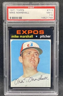 1971 Topps Mike Marshall #713 PSA 7.5 NM+ - Image 1 of 2