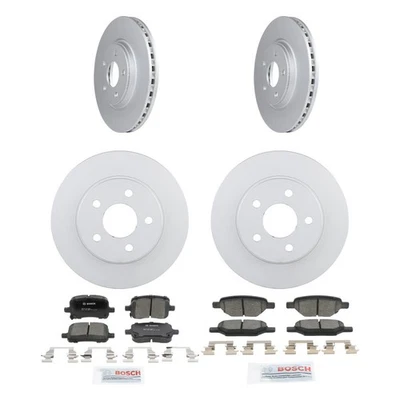 Bosch QuietCast Ceramic Brake Pad and Rotor Kit For 04-10 Chevrolet Malibu Foto 1 de 4