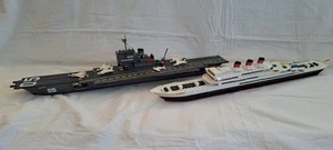 lotto NAVI PORTAEREI PACIFIC + TRANSATLANTICO EL GRECO TENTE VINTAGE LEGGI - Imagen 1 de 23