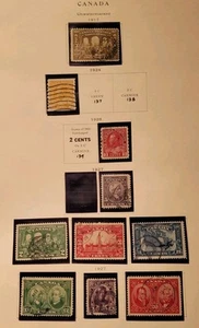 Canada 1917-on Stamps, Buyer Gets All 10 Stamps on Page, Used - Picture 1 of 1